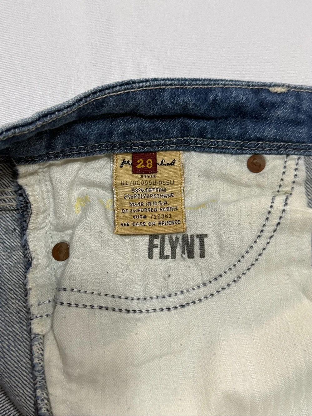 7 For All Mankind Flynt Light Blue Flare Jeans